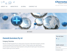 Tablet Screenshot of chemetall.com.au